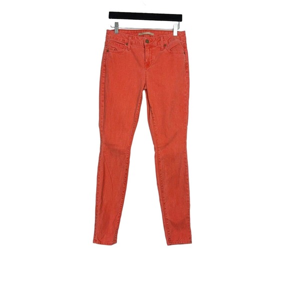 Vince Denim - VINCE Faded Burnt Orange Skinny Low Rise Jeans Women's Size 28